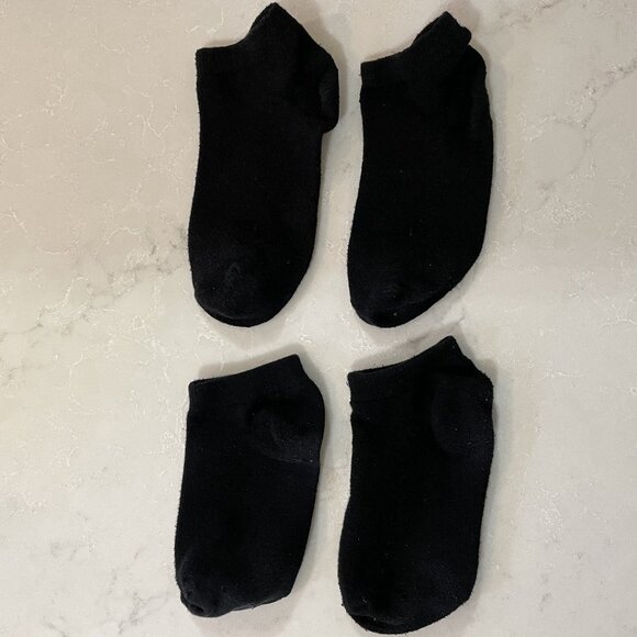 Set of 8 Pairs of Black Ankle Socks - Girls - Picture 3 of 3